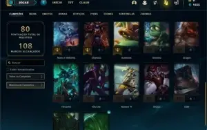 Conta diamante 2 ( FLEX ) com 75 PDL Com 27 Champs e 2 Skins