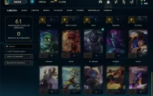 Conta Platina 2 com 30 Champs e 2 Skins SEM EMAIL CONFIRMADO