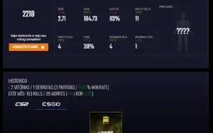 Cs2 Prime Lvl 12 Gc +9962 Horas Primeiro Email Acesso Total