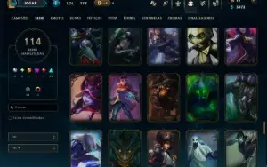 Unranked com 140 Champs e 114 Skins ( SUP / ADC / JG )