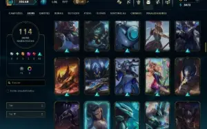 Unranked com 140 Champs e 114 Skins ( SUP / ADC / JG )