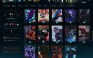 Unranked com 70 Champs e 49 Skins ( MID / ADC )