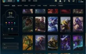 Conta Platina Bom MMR com Skin Mítica-Hecarim Lanceiro Zero