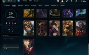 Conta Platina Bom MMR com Skin Mítica-Hecarim Lanceiro Zero