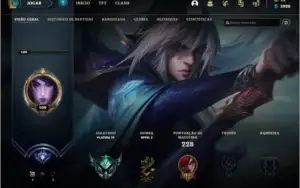 Conta Platina Bom MMR com Skin Mítica-Hecarim Lanceiro Zero