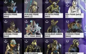 Conta Warframe maestria 14