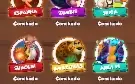 Conta coin master vila 295 varios conjuntos de cartas conclu
