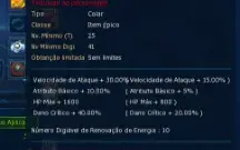 Conta Mid/End Game LADMO (Digimon Masters Online) Omegamon