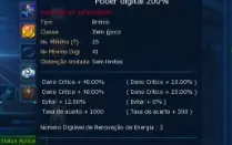 Conta Mid/End Game LADMO (Digimon Masters Online) Omegamon
