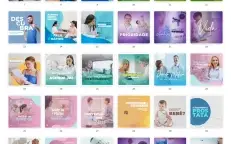 Pack Canva Exames Clínicos - 38 Artes Editáveis