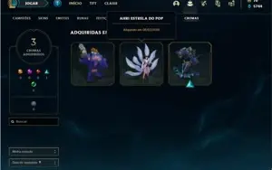 Conta bronze 1 com 121 Champs e 96 Skins