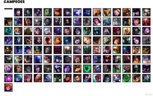 Conta bronze 1 com 121 Champs e 96 Skins