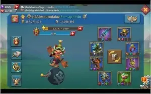 Conta Lords Mobile 200mil gemas, t4 liberada