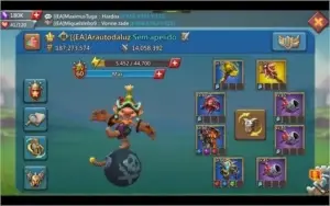 Conta Lords Mobile 200mil gemas, t4 liberada
