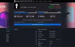 CONTA STEAM LVL 61 (150 JOGOS) 290 reais de saldo!