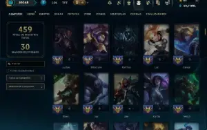Unranked com TODOS os Champs e 119 Skins ( MID / JG / ADC )