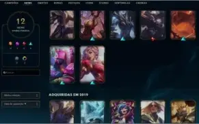 CONTA LOL PLATINA 4 / 12 SKINS