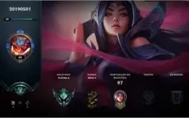 CONTA LOL PLATINA 4 / 12 SKINS