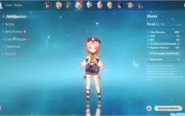 GENSHIN IMPACT - MONA + 2 Armas 4 estrelas