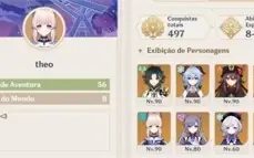 conta genshin impact ar56 xiao ganyu hutao kokomi yoimiya