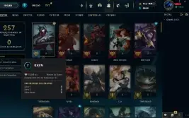 Conta lvl 117 com 10k de RP + 95 skins (Elo Esmeralda 4)