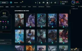 Conta lvl 117 com 10k de RP + 95 skins (Elo Esmeralda 4)