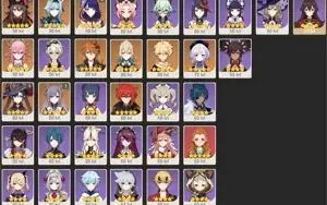 CONTA GENSHIN AR59✨HUTAO(C1)+HOMA, SHOGUN(C2), YAE+KAGURA✨