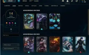 Conta de lol platina 1