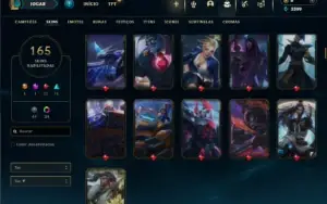 Prata 3 com TODOS os champs e 165 Skins ( Nivel 606 )