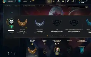 Prata 3 com TODOS os champs e 165 Skins ( Nivel 606 )