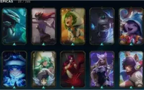 Conta LOL, Janna Vitoriosa, MESTRE/CHALLENGER, Ícones S1.