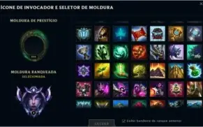 Conta LOL, Janna Vitoriosa, MESTRE/CHALLENGER, Ícones S1.