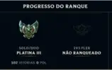 Conta LOL platina 3 + todos os champs + 170 skins