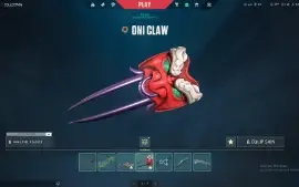 conta com varias skins de faca