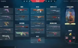 conta com varias skins de faca