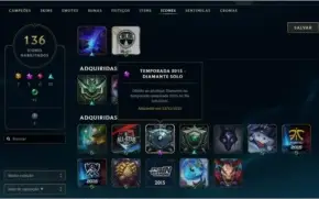 CONTA UNRANKED COM 120 SKINS E 133 CAMPEÕES