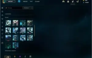 CONTA UNRANKED COM 120 SKINS E 133 CAMPEÕES