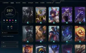 Conta Lol 287 Skins, Full Acesso.