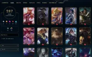 Conta Lol 287 Skins, Full Acesso.