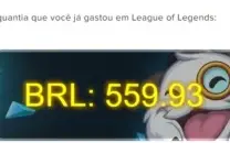 CONTA LOL, 137 SKINS, 560R$ GASTOS, NÍVEL 273.