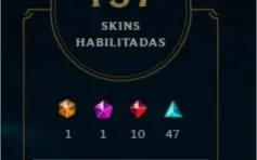 CONTA LOL, 137 SKINS, 560R$ GASTOS, NÍVEL 273.
