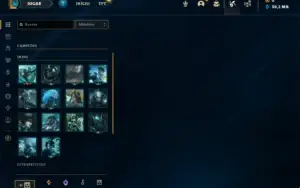 Conta Mestre com 23 Champs e 1 Skin + 14 Fragmentos de skins