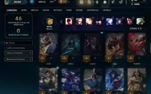 Unranked com 65 Champs e 19 Skins