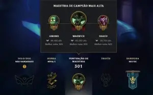 Conta LOL - Level 166 - 30 skins - Ex-Bronze