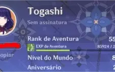 Ganyu + Amos + Eula + Tumulo + Detalhes Desc-End Game AR 55