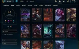 Conta prata 4 com 70 champs e 45 skins  (MAIN TOP / JG),