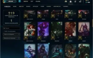 Conta prata 4 com 70 champs e 45 skins  (MAIN TOP / JG),