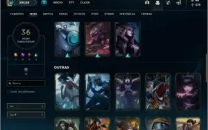 Conta unranked com Rammus rei e Kayle juiza