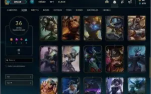 Conta unranked com Rammus rei e Kayle juiza