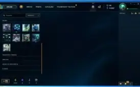 Conta de LOL, level 50, 54 campeões e 12 skins
